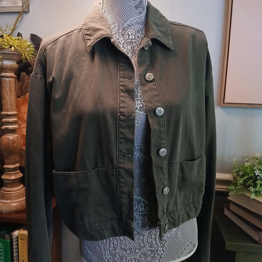 Urban Outfitters Dark Green Utility Jacket